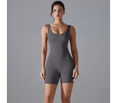 Hamidou Women Bodysuits Clothes One-piece Sleeveless Skinny Romper Sporty Wear Stretch Bodysuit Gym Clothes Push Up Sportswear