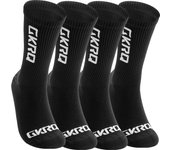 GKRQ 4 pares 2025 nuevos calcetines de ciclismo bicicleta enfermera compresión bicicleta de carretera correr Mtb hasta la rodilla deportes blancos marca divertida negro