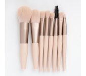 8 mini kit de pinceles de maquillaje pinceles de sombra de ojos concealer pinceles de pintura suelta modelo portátil conjunto de pinceles de cerdas suaves
