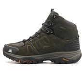 HIKEUP High-Top Men Hiking Boot Winter Outdoor Shoes Lace-Up Non-slip Outdoor Sports Casual Trekking Boots Man Waterproof Suede