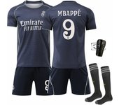 Real Madrid 2025/26 Official Replica Away Jersey Set -  For Adult/kids - With Shirts + shorts + socks + pad
