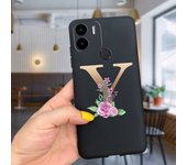 For Xiaomi Redmi A1 Case Black Crown Flowers Soft TPU Phone Cover Cases For Xiaomi Redmi A1 Plus A1+ RedmiA1 Sikilly Fundas Etui