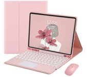 Touchpad Keyboard for Samsung Galaxy Tab S9 FE SM-X510 X516B 10.9 inch Stand Case with Pencil Slot Holder Spanish Keyboard