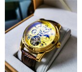 Reloj mecánico automático para hombres waterproof tourbillon hollow fashion watch