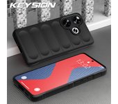KEYSION Shockproof Case for Xiaomi POCO F6 F6 Pro Anti-skid Soft Silicone Phone Back Cover for Xiaomi POCO F6 Pro