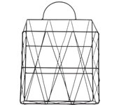 Soporte de revistas colgante montado en la pared, organizador de archivos periódicos, libros periódicos, documentos, cesta, estante de Metal, contenedor de almacenamiento