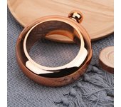 Accesorios para bebidas de 3,5 oz para whisky, Vodka, Alcohol, Frasco redondo y elegante, pulsera para botella de vino