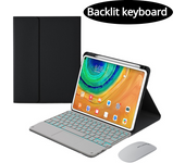 Backlit Touchpad Keyboard Case for Xiaomi Pad 6 Case Keyboard Fabric with Pen Holder Cover for Xiaomi Pad 6 Pro 2023 MiPad 6 11