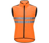 Men's High Visibility Cycling Wind Jacket Water Resistance Reflective Windbreaker