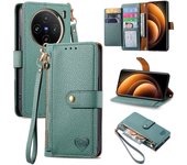 For Vivo s17 s17e v29 v29e x100 y200 iqoo Z8 z8x Neo 8 Lite pro 5G billetera con cremallera