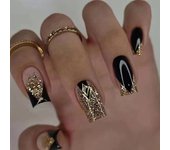 Set De Uñas Postizas Cortas Francés Minimalista Con 1 Jalea Y 1 Archivo De Uñas 24 PCs Uñas De Tiras Estilo Jelly Y Minimalista