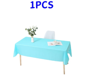 1pc Reusable Tablecloths 137x183cm BPA Free Plastic Dining Table Cover Cloth for Parties Picnic Camping Disposable Tablecloths
