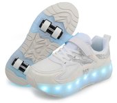 Mob Shoes Patines Con Ruedas Recargables Con Luces LED Para Niños Y Adultos