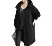 Abrigo de mujer, estilo casual de otoño, gabardina, temperamento de media longitud de mujer, cintura y abrigo de manga larga