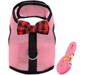 Bunny Harness and Leash Rabbit Vest for Guinea Pig Ferret Chinchilla Hamster Squirrel Lovely Costume for Bunny Yorkie Chihuahua