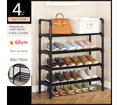 Zapatero de tubo de acero portante, adecuado para armarios, entradas, garajes y pasillos organizadores de zapatos, 60 -80 cm o