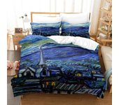 Van Gogh Bedding Set Single Twin Full Queen King Size Bed Set Aldult Kid Bedroom Duvetcover Sets 3D retro classic bed sheet set