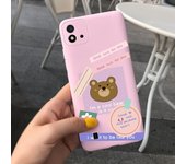 For Realme C11 2021 Case Funny Couple Lovely Bear Child Fshion Phone Cover For Realme C11 RMX3231 RealmeC11 2021 Soft Silicone