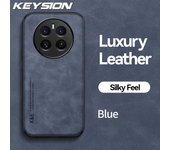 KEYSION Luxury Retro Leather Case for Realme 12 Pro+ 5G Soft Silicone+PC Shockproof Phone Back Cover for OPPO Realme 12+ 5G