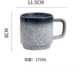 Taza Taza de agua de cerámica simple de estilo nórdico Taza de café grande con Tapa de cuchara Taza de leche creativa