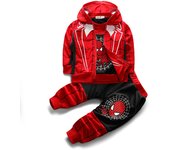 New children's Spiderman three-piece suit boys leisure suit