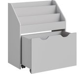 Librería Infantil, Caja de Juguetes Móvil, con Ruedas, Multifuncional, para Habitación
