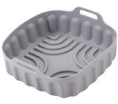 Durable Square Silicone Air Fryer Liners Multi-color Non-stick Oven Tray Food-grade 7/8 Inch Air Fryer Pot Baking Tray Kitchen