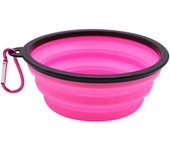 Tazón plegable de silicona para perros y mascotas 350ML 1L Portátil para viajes al aire libre