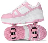 Kids Roller Shoes Sneakers with Wheels - Premium Sport Roller Skate Sneaker for Boys Girls Christmas Birthday Children Show Gift
