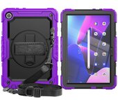 For Lenovo Tab M10 HD 3rd Gen 10.1 inch 2022 with Screen Protector & Shoulder Strap Hand Strap Stand Case