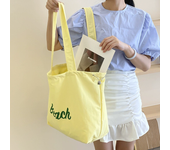 Stylish Casual Shoulder Bag Canvas Tote Bag for Girls Large Tote for Shopping and Beach Bag Comfortable Handles Large capacity women's ins shoulder bag tote bag Korean style literary all-match leisure lazy bag