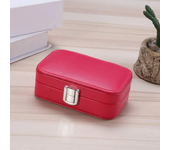 Joyero de Color Macaron para niñas, exquisito estuche de joyería portátil con cremallera, caja de almacenamiento de pendientes, anillo, collar y pulsera