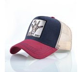 Fashion Trucker Caps With Embroidery Goat Patch Four Seasons Snapback Baseball Cap For Men Women Adjustable Visor Hat
