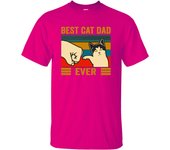 Best Cat Dad Ever Summer Men's T Shirt Cotton Short Sleeve Fashion Cute Streetwear Animal Cats Male Tops Casual Tshirt