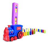 Colocación automática dominó tren coche eléctrico kit de bloques de construcción Juegos creativos Educación inteligente Juguetes DIY Regalo de cumpleaños para niños