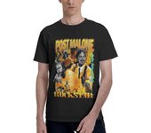 Post Rapper Short Sleeve T-shirt For Men Women Cotton Casual Crew Neck Shirt