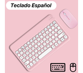 Wireless Keyboard And Mouse For Apple Samsung Bluetooth Keyboard for iPad iPhone Tablet Laptop Spanish Portuguese Russian French