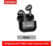 Lenovo LP40 TWS Earphones Bluetooth 5.0 True Wireless Headphones Waterproof Compatible with iOS Android