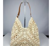 Trendy Summer Straw Crochet Bag Beach Leisure Weave Shoulder Bag Casual Vacation Women's Handbags Ladies/Girls