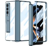 Armor Stand For Samsung Galaxy Z Fold 4 Case Glass Film Screen Magnetic Hinge Protection Cover