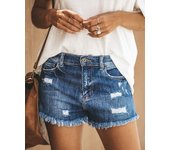 Gm2631#   Hot Summer Fashion Holes Tassel Denim Shorts Women's Hot Pants