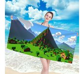 Quick-drying Towels for the Body M-minecraft- Large Children's Bath Towel Bathroom Use Women's Bathrobe Serviette Sport
