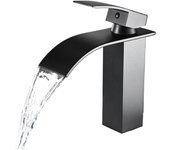 Grifo Lavabo Cascada Negro Maple Inoxidizable