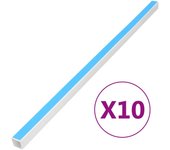 vidaXL Canaletas para Cables Autoadhesivas Cubiertas Canales de Cableado PVC (10 unidades) Dimensiones 10 x 10 mm/ 10 m,  15 x 10 mm/ 10 m,  20 x 10 mm/ 10 m y mas