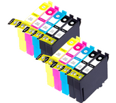 10x Pack Epson 16XL 16 XL Cartuchos de Tinta Compatibles para Epson WorkForce WF-2010 WF-2110 WF-2510 WF-2520 WF-2530 WF-2540 WF-2630 WF-2650 WF-2660 WF-2750 WF-2760 para EPSON T16 T1631 T1632 T1633 T1634