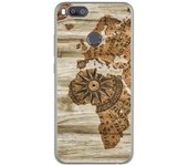Tumundosmartphone Funda Gel Tpu para Xiaomi Mi 5X / Mi A1 diseño Madera 07 Dibujos