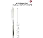 Mr.Spoon Serie Liso,Pala y Cuchillo para Tartas de 2, 6 o 12 piezas,Acero inoxidable 18/0,Plateado,Económico y funcional,Cuchillo de tarta largo283mm,Pala de tarta 258mm,Mango monobloque,Apto para lavavajillas,Empaque ecológico,Para casa,hotel,restaurante