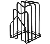 Estante de tabla de Cortar, estante de almacenamiento de tabla de Cortar, estante de Tazón y Plato, estante de tapa de olla, estante de almacenamiento de encimera de Gabinete de Cocina (Negro)