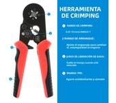 1200pcs Terminal Crimping Tools Ferrule Crimping Pliers HSC8 6-4 0.25–10 mm² / 23–7 AWG Electrician Clamp Sets Wire Tips