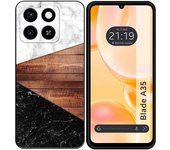 Tumundosmartphone Funda Silicona para Zte Blade A35 / A55 diseño Mármol 11 Dibujos